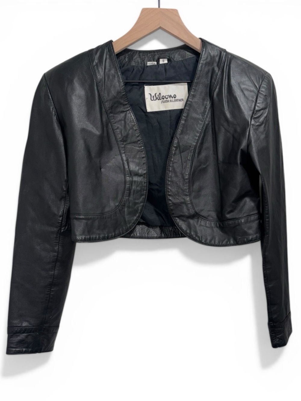 Vintage Wilson’s Black Bolero Leather Jacket - Women’s Size Small